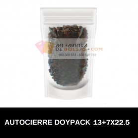 Bolsas de Plastico Transparentes Doypack 13x22.5+7