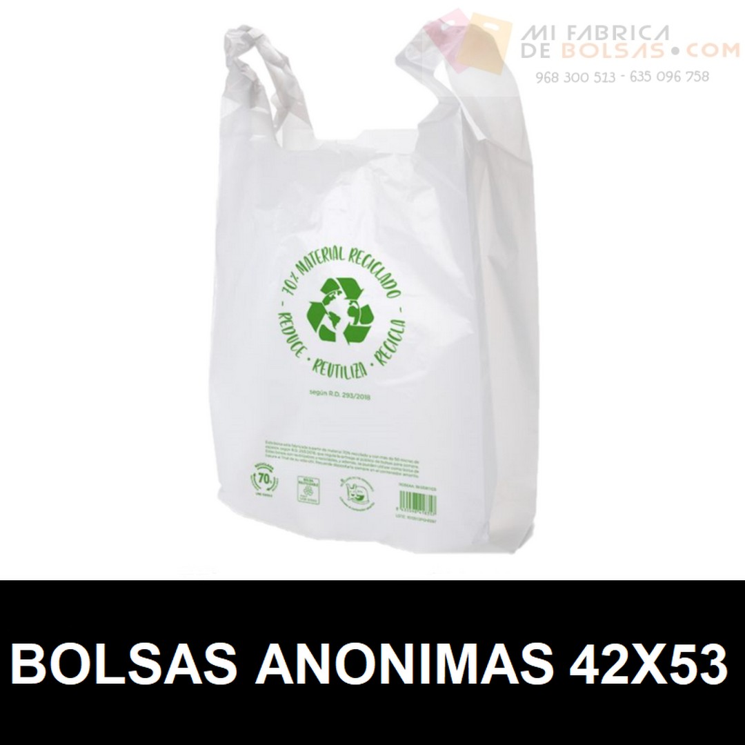 ▷ Bolsas de Plástico Con Asas 42x53 cm - Envío 24h