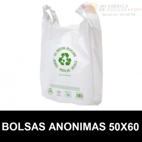 BOLSAS CAMISETA ANÓNIMAS 50x60 G.200 +50%