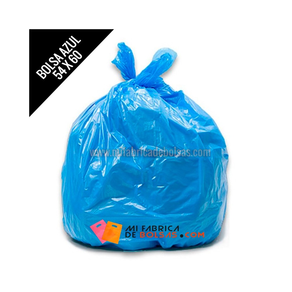 Bolsa de basura autocierre perfumada 70 x70 cm g.120 color azul10