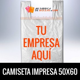 BOLSAS DE PLASTICO CAMISETA IMPRESAS 50x60 G.200