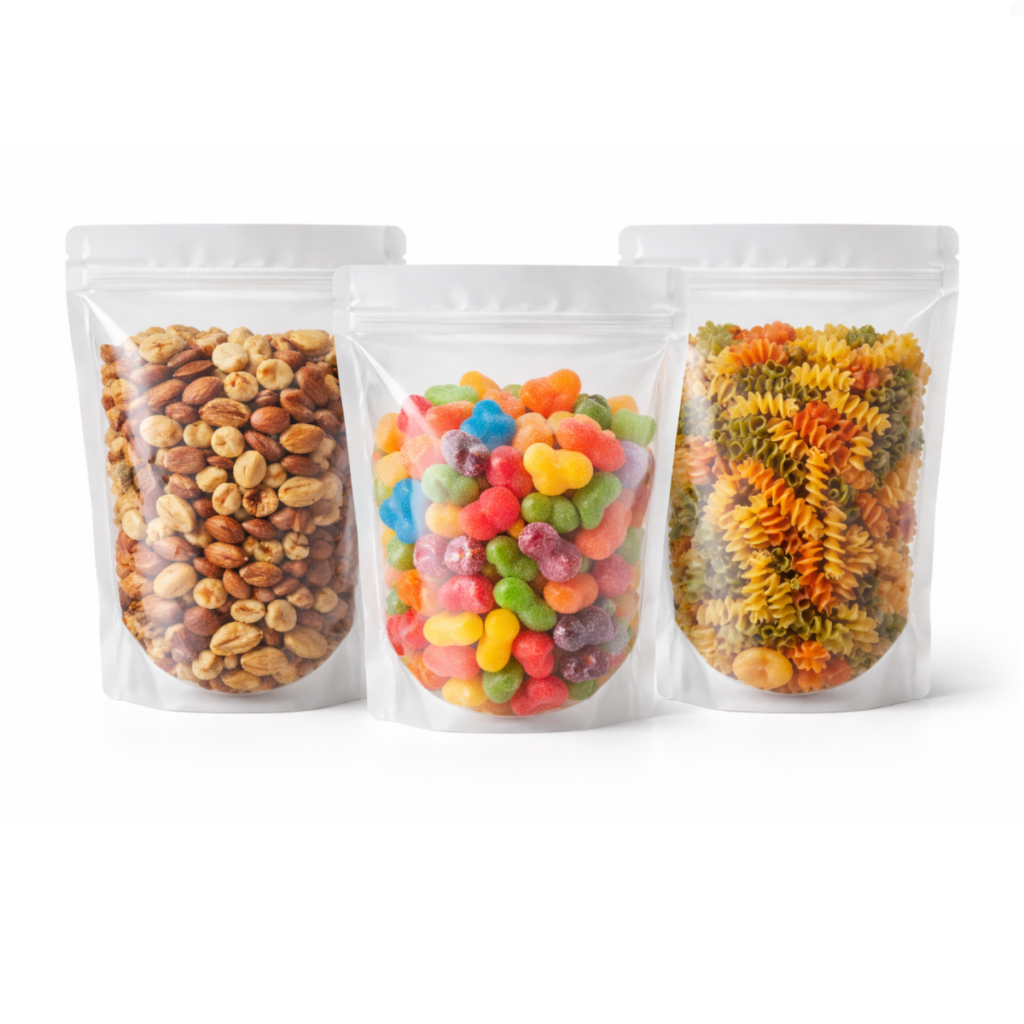bolsas de plastico doypack anónimas transparentes